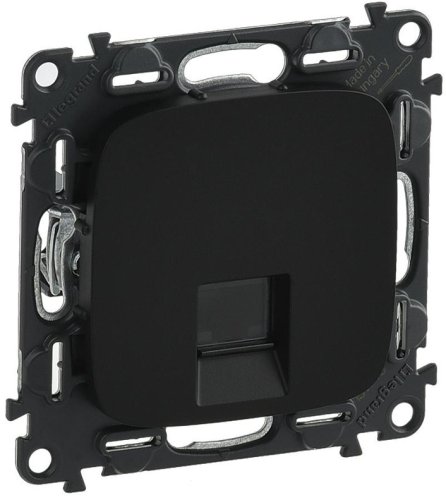 Розетка компьютерная без рамки Legrand Valena Allure 1-м. RJ45 5e антрацит фото Розетка компьютерная без рамки Legrand Valena Allure 1-м. RJ45 5e антрацит картинка